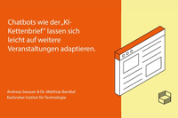 Illustration of a two-tone orange and pale yellow poster with a browser window outline.