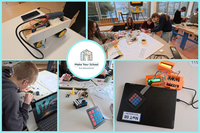 Jugendliche, die an kreativen Projekten arbeiten