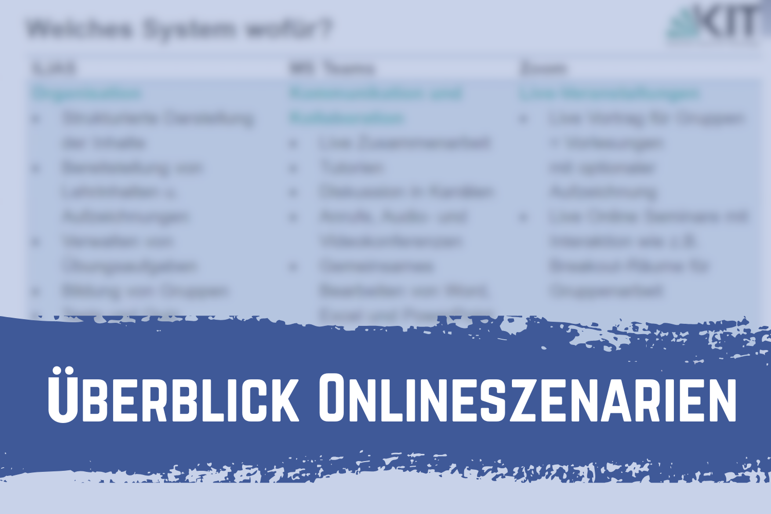 How do I get my ILIAS course? What basic settings do I need to make? How do I upload material incl. instructional videos? How do I connect to Zoom and/or MS Teams?